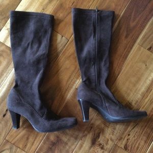 Franco Sarto Brown Heeled Boots